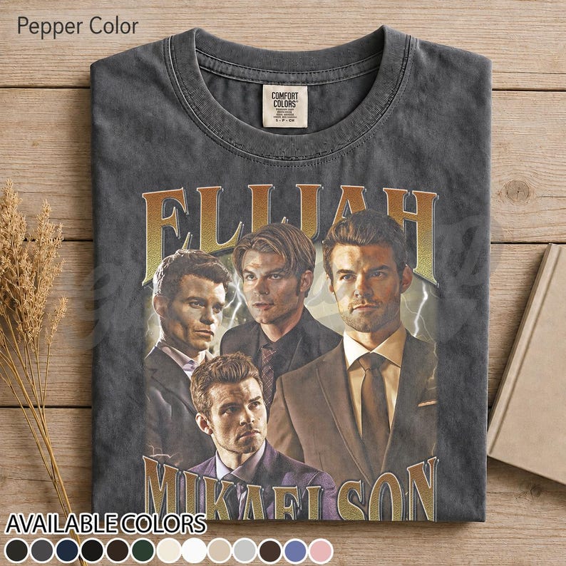 Eliija Mikaelson The Vampire Diaries Original Vampir Tee - Retro Supernatural TV Show Shirt - Geschenk für Fantasy Fan Fan Art FF Bild 1