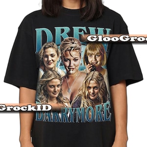 Drew Barrymore Movie Fan Tee, Talk Show Queen Tribute, Cute Vintage Aesthetic Apparel, Romcom Legend Gift Idea
