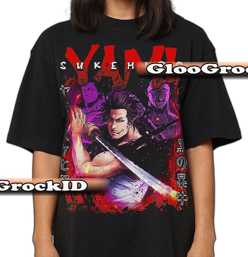 Yami Sukehiro-tröja, Black Clover Captain-tröja, Magic Knight Squad-tröja, anime-manga-gåva, unisex otaku-kläder för merchandise bild 8