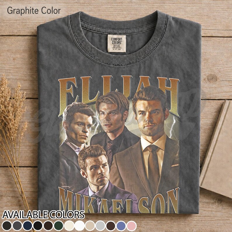 Eliija Mikaelson The Vampire Diaries Original Vampir Tee - Retro Supernatural TV Show Shirt - Geschenk für Fantasy Fan Fan Art FF Bild 2