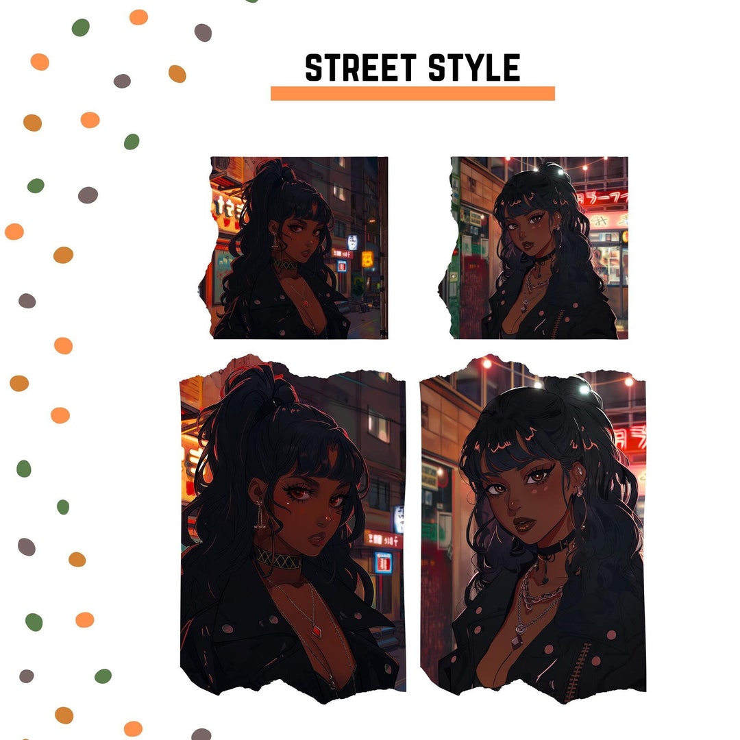 Street Style Fall Autumn Halloween Stickers PNG Printable Sticker Sheet ...