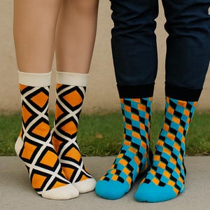 Colorful Designed, Cotton, Fun, Groomsman Socks 4-Pack