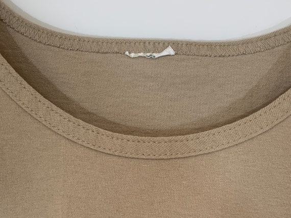 Vintage Natural Taupe Color Tank Top-Minimalist- … - image 4