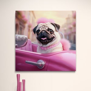 Barbie and Pug Etsy