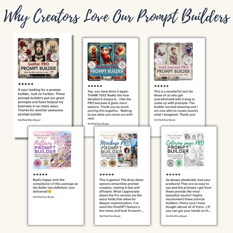 positive customer review on prompt builder midjourney