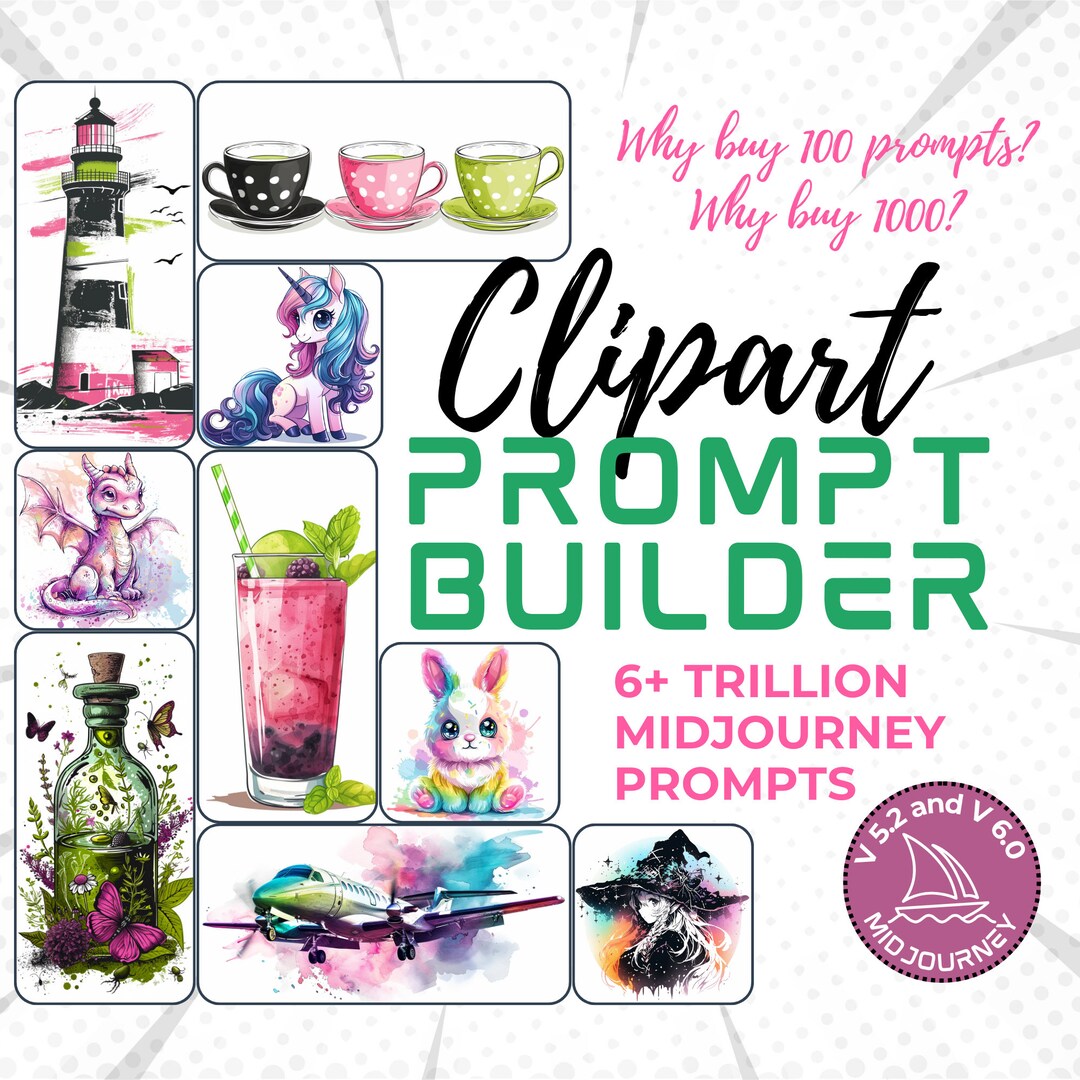 Clipart Prompt Builder Midjourney Prompt Clipart Illustration Cute ...