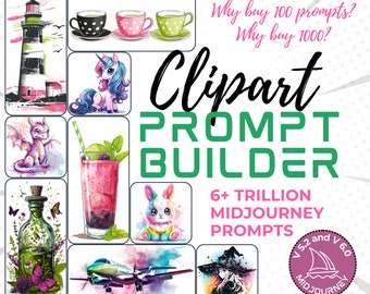 Clipart prompt builder Midjourney prompt Clipart illustration cute kawaii clipart design Dragon clipart creator prompt Midjourney v6 prompt