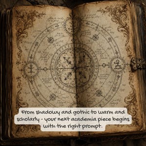 Academia Prompt Builder - Dark Academia, Light Academia, Coquette, Gothic Vintage AI Art Prompt Tool for Midjourney, ChatGPT, Nano Banana 画像 11