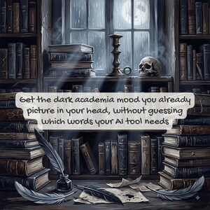 Academia Prompt Builder - Dark Academia, Light Academia, Coquette, Gothic Vintage AI Art Prompt Tool for Midjourney, ChatGPT, Nano Banana 画像 3
