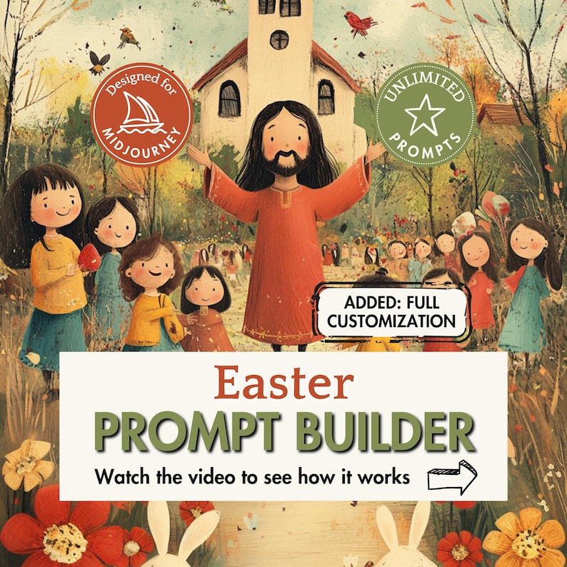 Easter prompt builder for Midjourney