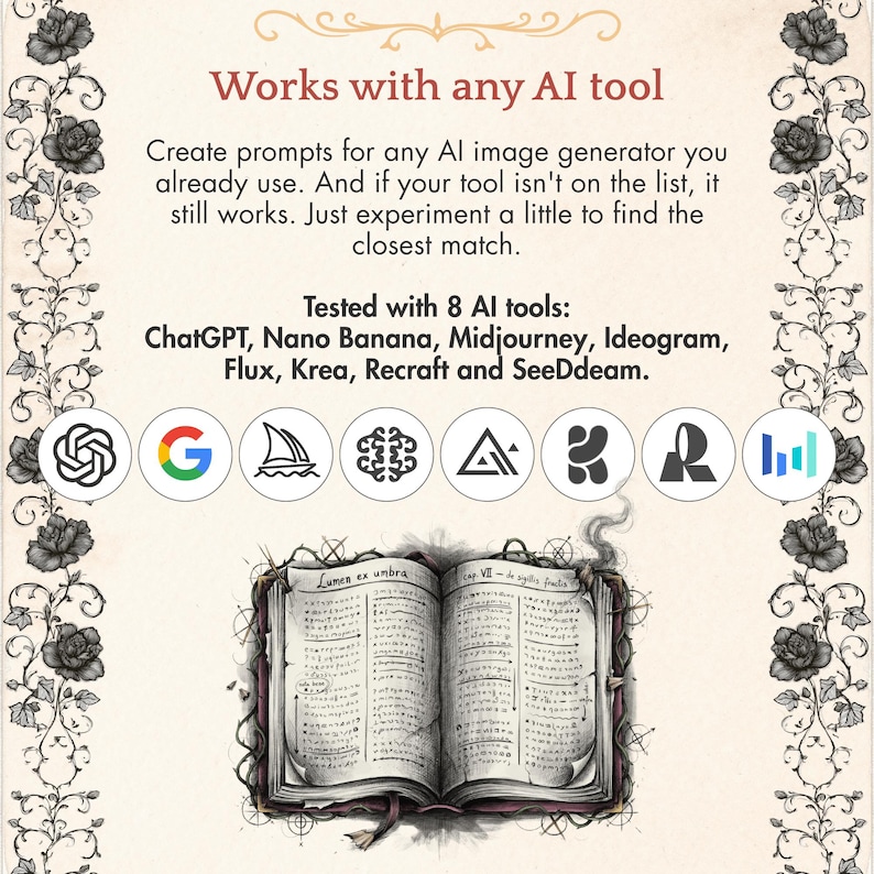 Academia Prompt Builder - Dark Academia, Light Academia, Coquette, Gothic Vintage AI Art Prompt Tool for Midjourney, ChatGPT, Nano Banana 画像 2