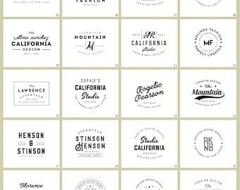 30 Vintage Badges Logos Bundle V01