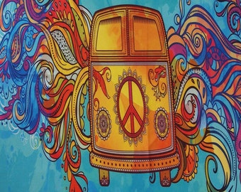 VW van Bandana - 50cm festival Bandana
