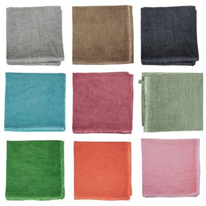 stonewashed Hand-Dyed Bandana / Soft Lightweight Scarf in Various Colours /Handmade 100% Cotton Scarf 96 cm // Boho Minimalist Neck Wrap