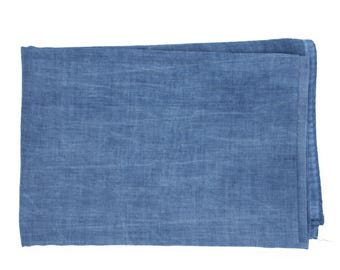 Hand-Dyed Stonewashed Cotton Bandana: Boho Neck Scarf
