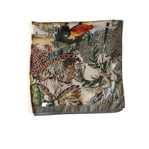 Square Satin Neckerchief leopard Cheetah image 3