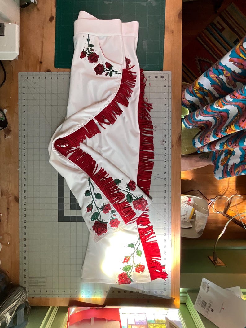 Custom Rubber Rose Western Flares - Etsy
