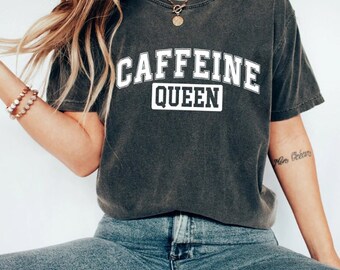 Caffeine Queen SVG file, zip file, digital download, trendy apparel, comfort colors