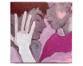 Tableau original à la peinture acrylique, "Nuit II"