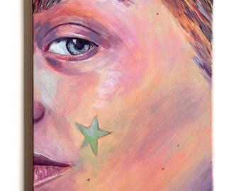 Peinture à l'acrylique originale, "L'Orgueil" série Péchés Capitaux, IV