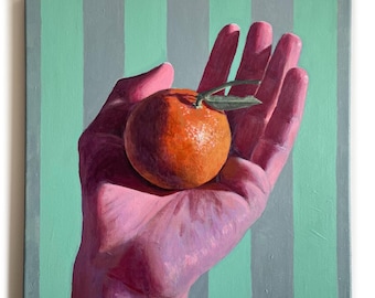 Peinture à l'acrylique originale, "Easy Peeler"