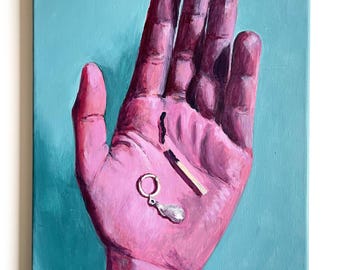 Peinture à l'acrylique originale, "Memento"