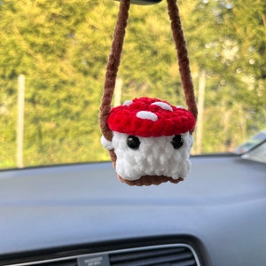 Décoration de rétroviseur au crochet Champignon