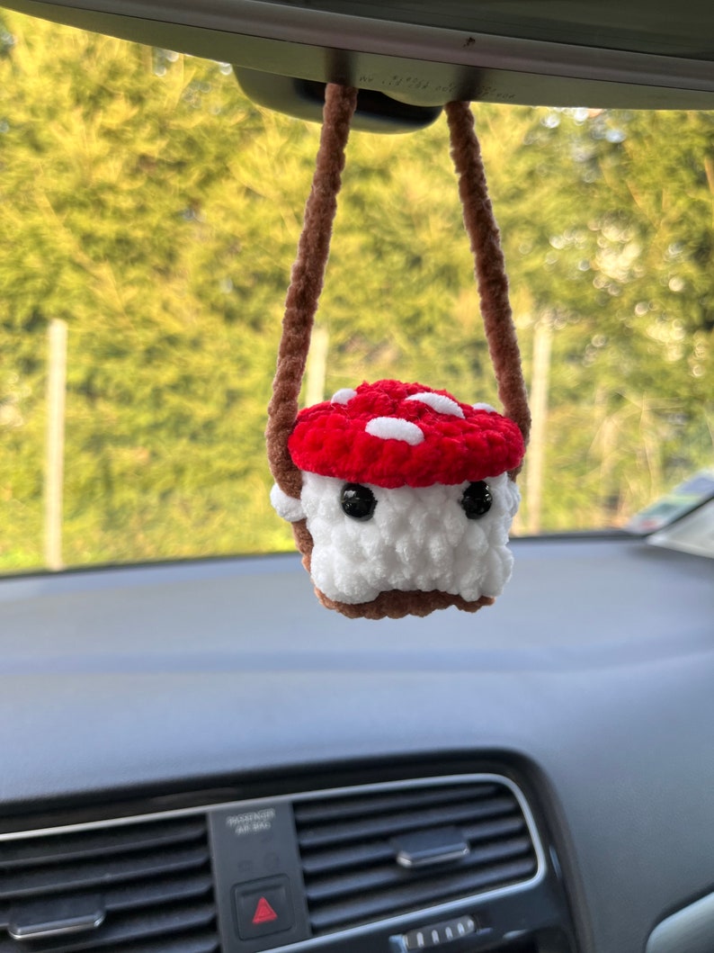 Décoration de rétroviseur au crochet Champignon