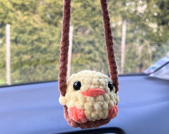 Crochet rearview mirror decoration