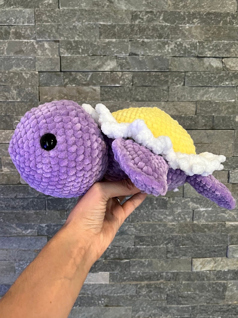 Stuffed turtle. Handmade crochet amigurumi image 5