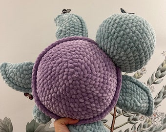 Stuffed turtle. Handmade crochet amigurumi