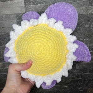 Stuffed turtle. Handmade crochet amigurumi Violet marguerite