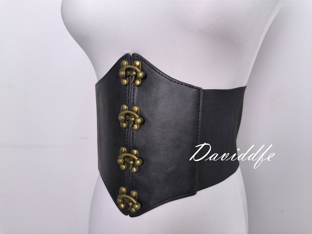 Gothic Corset Belt Victorian Renaissance Corset Elastic Etsy