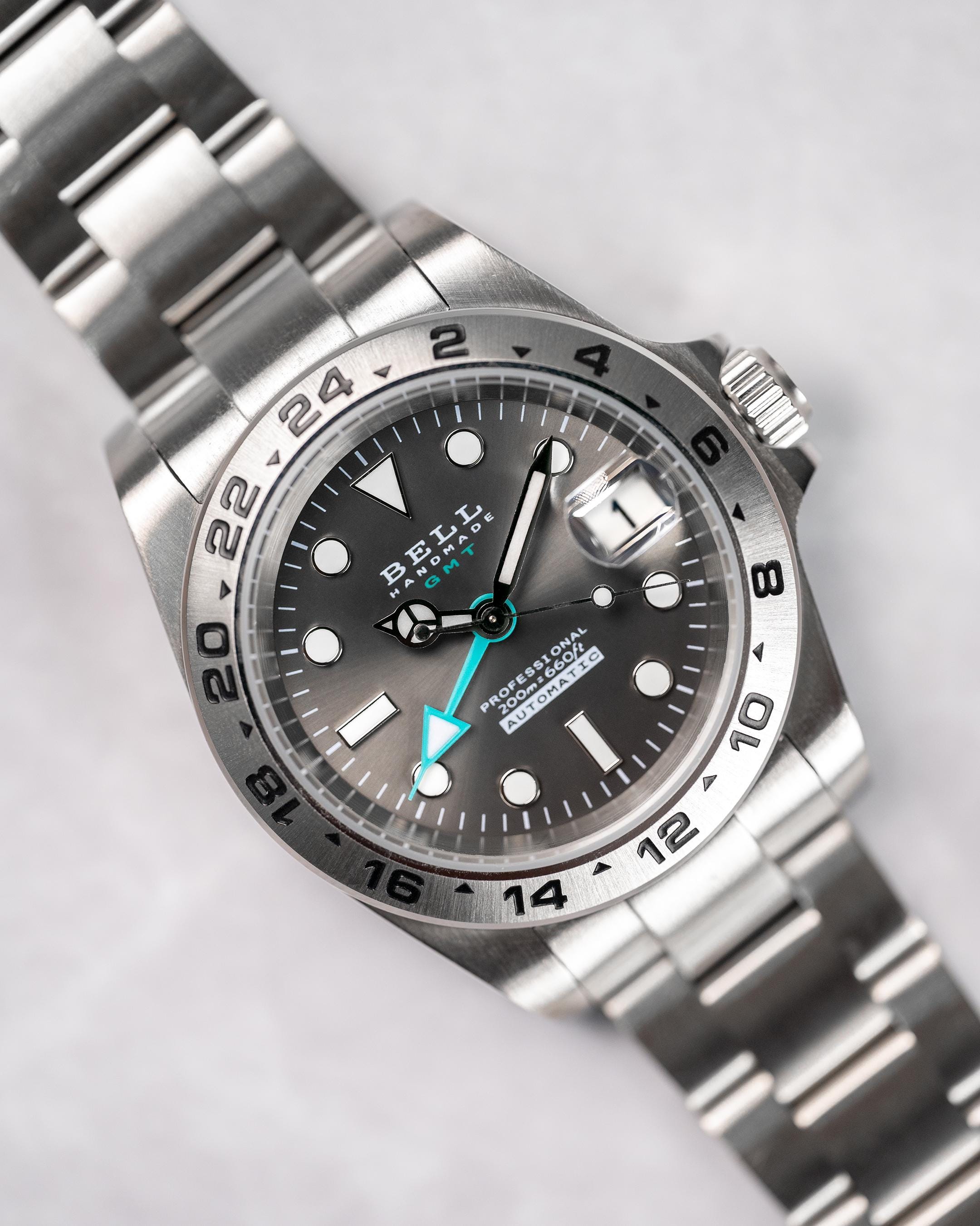Montre faite main BELL NH34 GMT « White Walker »