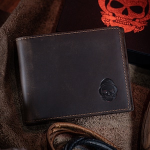 Cartera EDC de cuero genuino de grano completo / Cartera de cuero Crazy Horse / Cartera para hombre / Bell Company Goods /