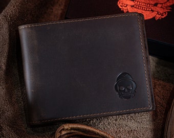 Full Grain Genuine Leather Wallet | Crazy Horse Leather Wallet | Mens Wallet | Bell Company Goods |