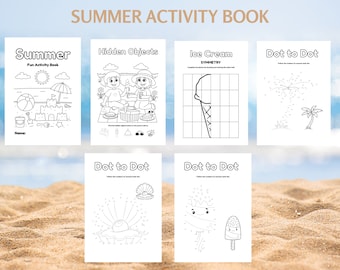 Summer Activity Book: 15 Coloring Pages (Printable)