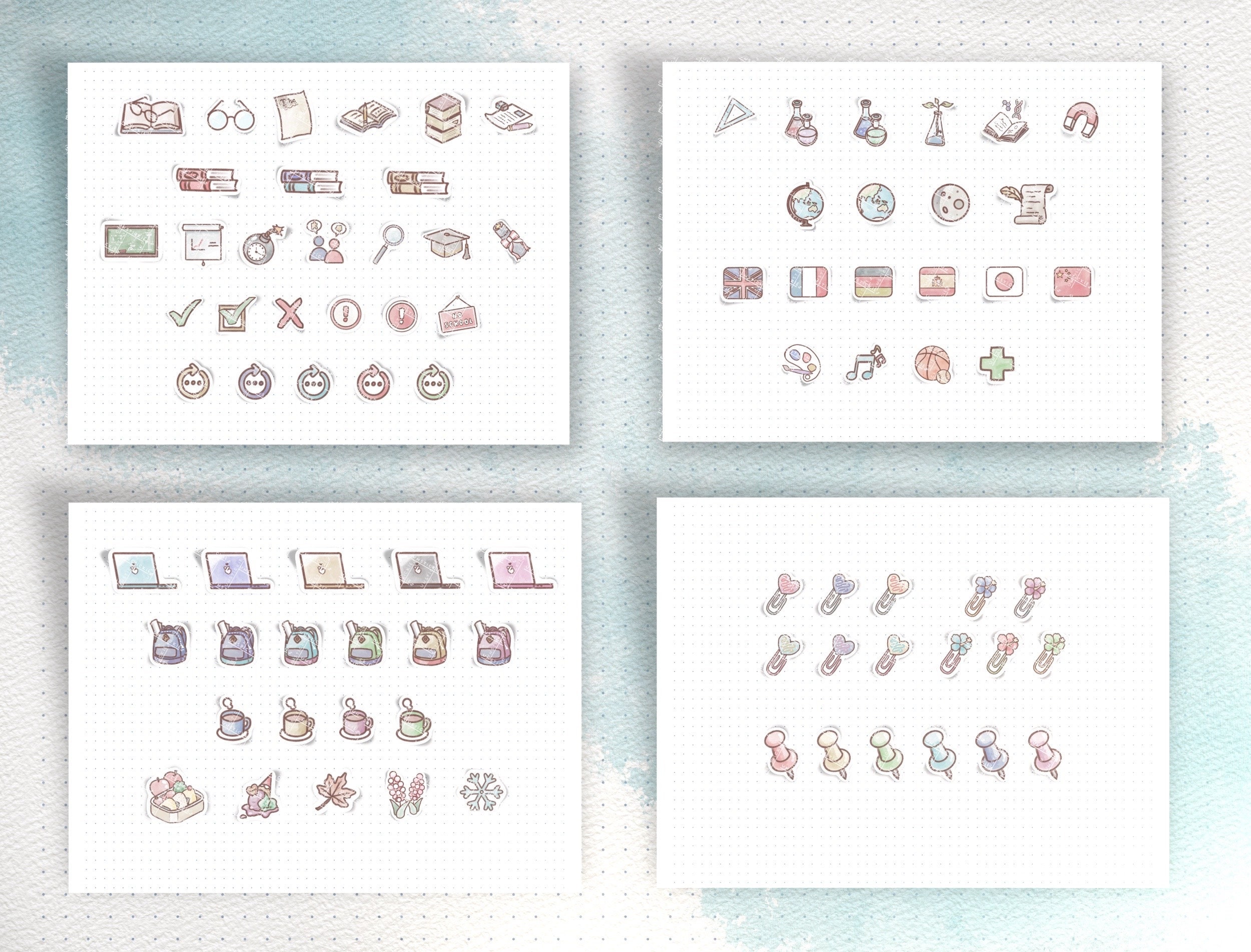 Back to School Digital Stickers | Student Stickers for Goodnotes and ...