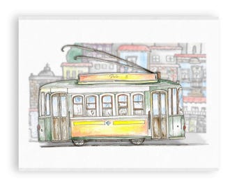 Postcard "Iconic Tram 18 In Porto"