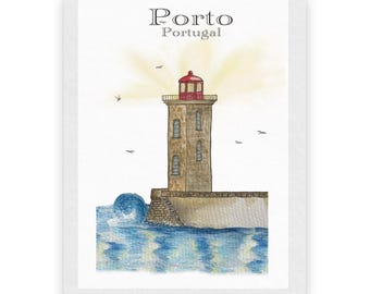 Postcard "Lighthouse In Porto"