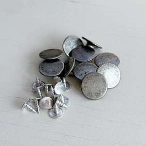 17 mm moderne grijze jeansknoop – denim klinknagelsluiting – vervangende knoop voor broekreparatie