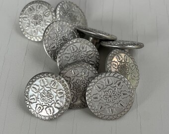 20 mm metalen messing jeanknopen met spijkers – duurzame klinknagels zonder naaien voor denim, jassen, broeken, tassen en doe-het-zelfprojecten