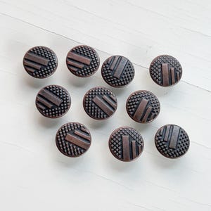 17mm Metal Bronze Denim Jeans Button Jeans, Jackets & DIY Project
