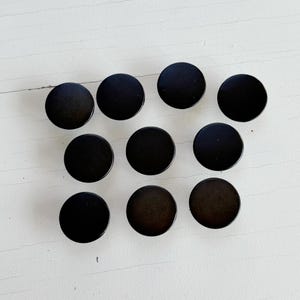 17 mm Black Metal Jean Buttons with Nails – Durable No-Sew Rivet Fasteners for Jeans, Jackets, Bags & DIY Projects