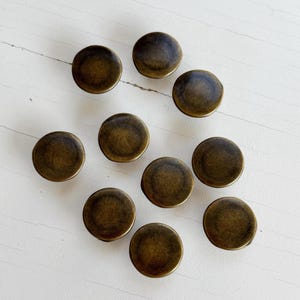 Antique Bronze Jean Buttons 17mm – Durable Metal Fasteners for Denim Jackets & DIY Crafts
