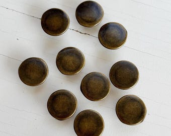 Antique Bronze Jean Buttons 17mm – Durable Metal Fasteners for Denim Jackets & DIY Crafts