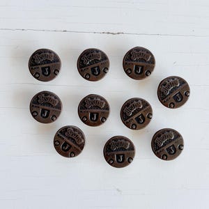 Bronze Metal Jean Button with Nails: Heavy-Duty Denim Rivet (17 mm)