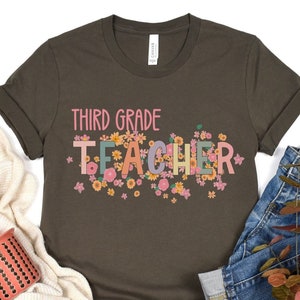 Third Grade Teacher Shirt, Elementary School Teacher Shirt, New Teacher Shirt, Back to School Shirt, Teaching Shirts, Groovy Teacher Shirt
