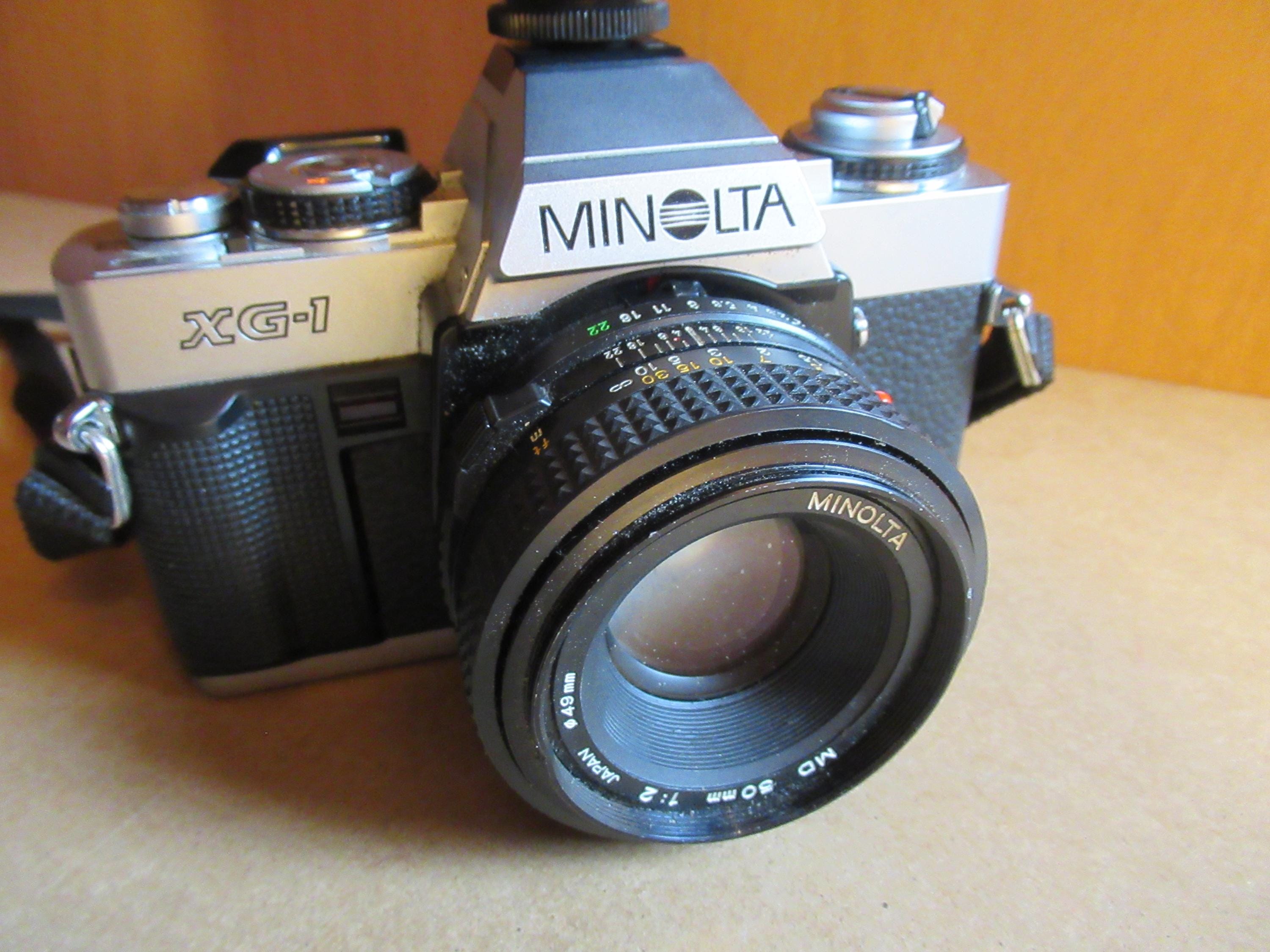 MINOLTA XG-1 + Vivitar 628af Flash + MD 50mm 1:2 Lens, 1979 Film
