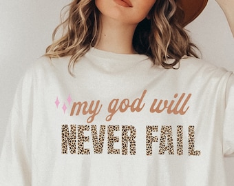 Retro Christian Leopard PNG: Bible Verse Shirt Design (Digital Download)